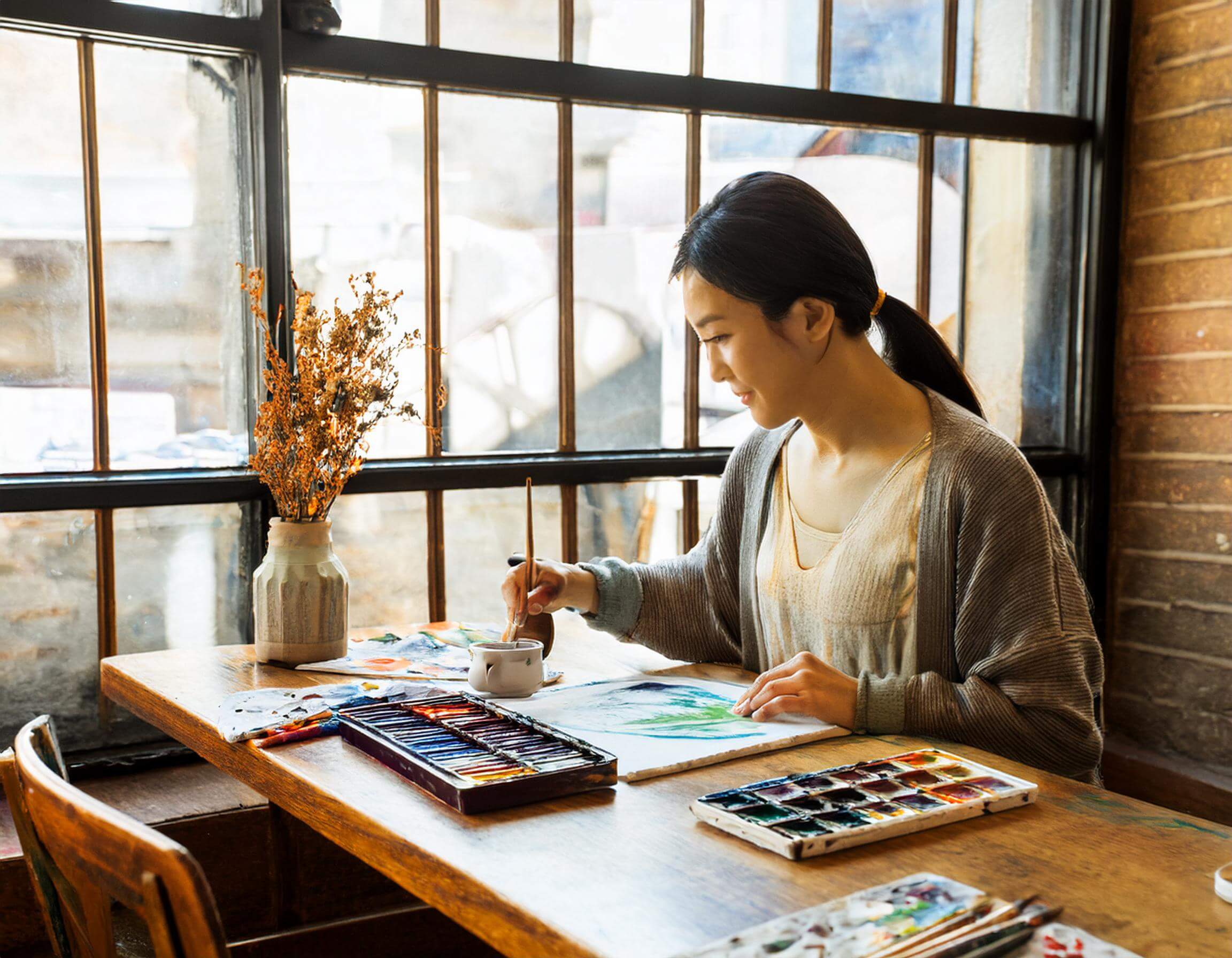 カフェで楽しむアート教室 ~水彩画で描くコーヒーカップ~